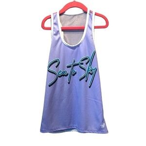 Varsity Cheer Girls Sea to Sky Competition Tank Top Mesh Back Size Medium